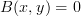 B(x,y)=0